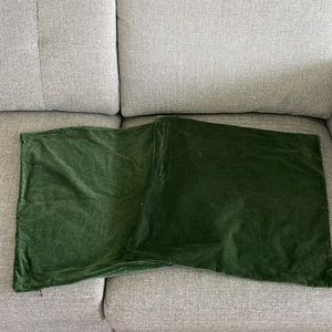20 x 20 Velvety Green Pillow Cover Set of 2